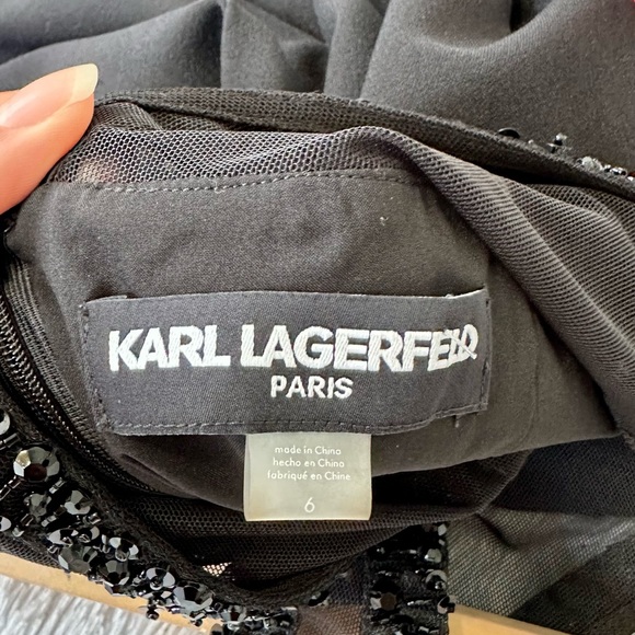 Karl Lagerfeld Paris Black Gown - Picture 11 of 13